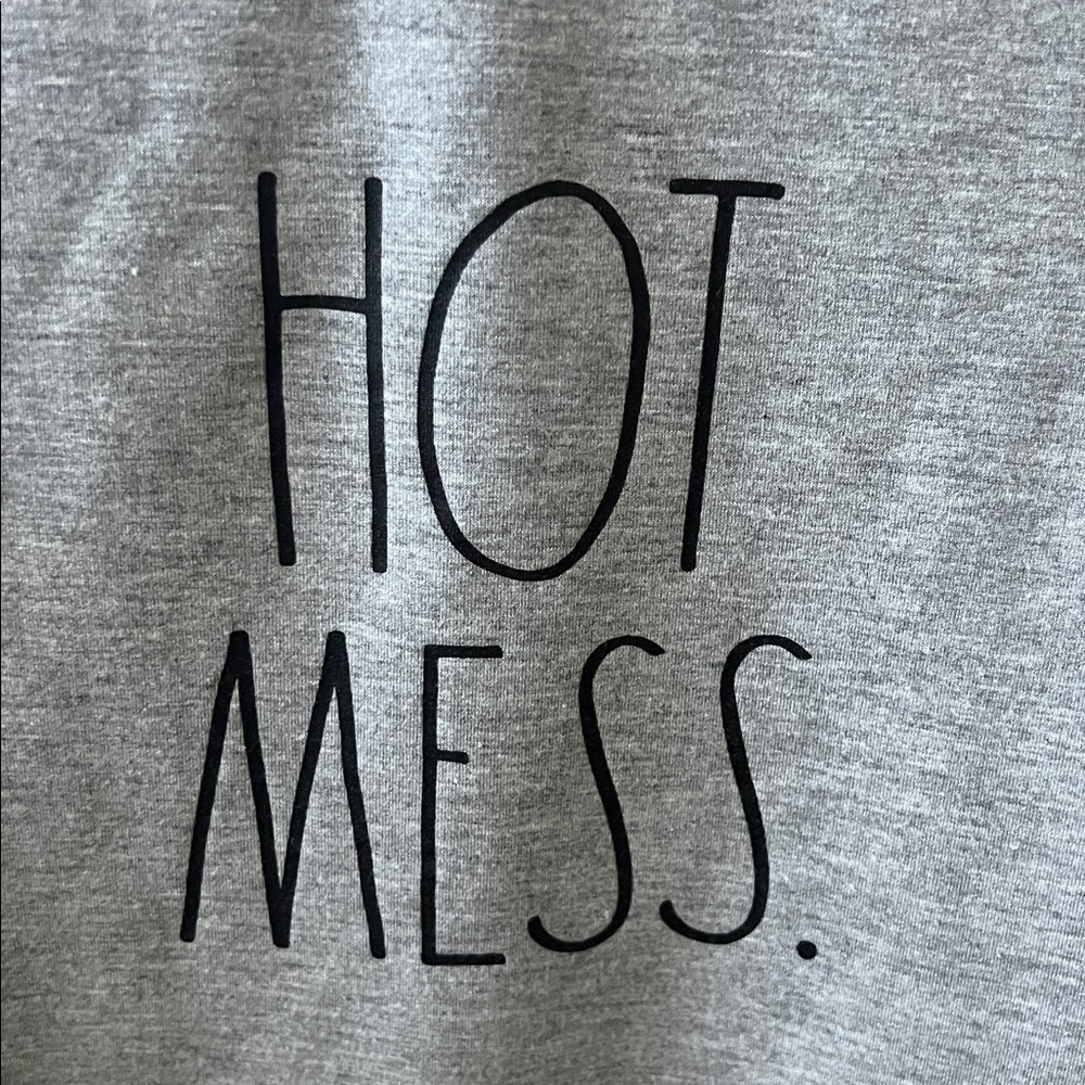 Rae Dunn Gray 'Hot Mess' Women's Sweatshirt